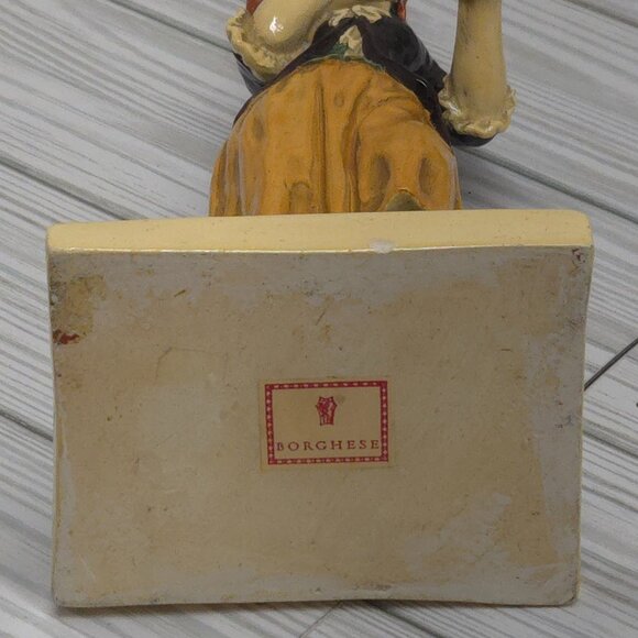 Vintage 20th Century Borghese Chalkware/Plaster Statuette - Picture 12 of 12